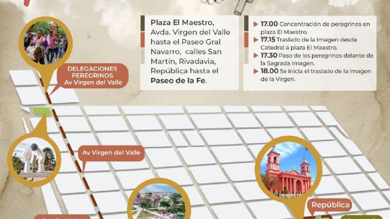 Transmisión en vivo de la Solemne Procesión en honor de la Virgen del Valle