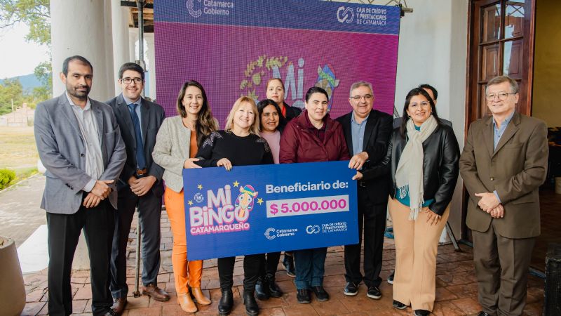 Mi Bingo Catamarqueño aportó $15 millones a entidades sin fines de lucro