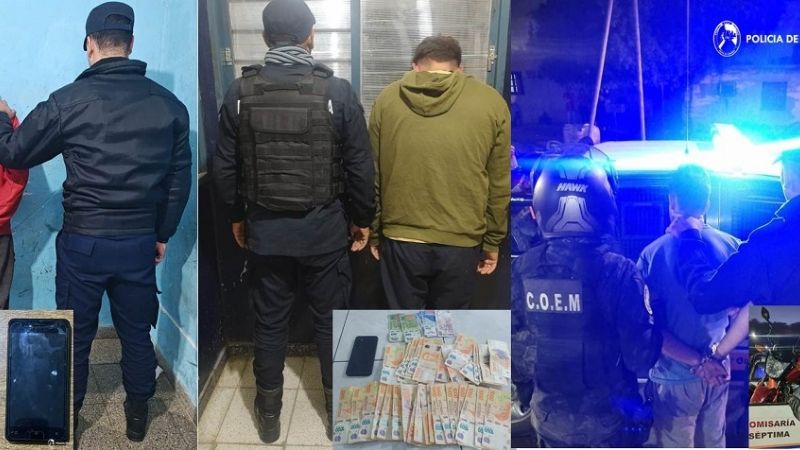 Tras persecuciones recuperan celulares robados