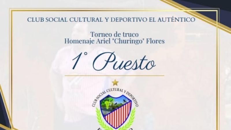 Exitoso torneo de Truco de El Auténtico