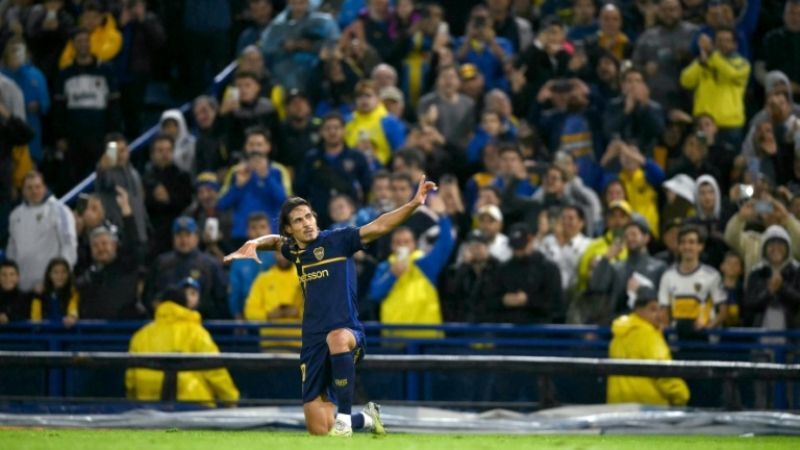 Boca llega con Edinson Cavani en alza