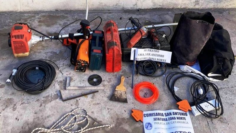 Recuperaron herramientas robadas en Fray Mamerto Esquiú