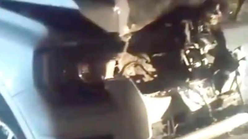 Grave siniestro vial causado por un animal suelto