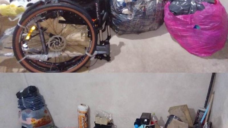 Incautan un arma de fuego, carne vacuna, cubiertas y prendas de vestir