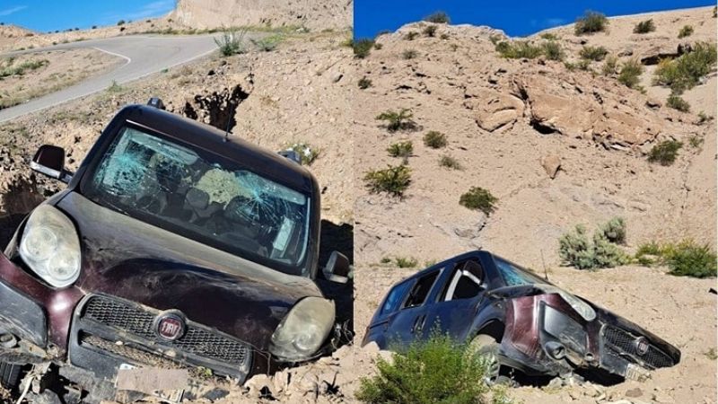 Volcó un auto en Belén