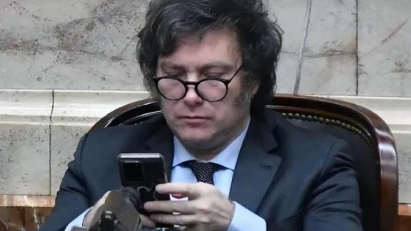 "Chorros, corruptos y vagos": el posteo que compartió Milei en medio de la marcha