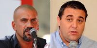 EL PRSIDENTE de Estudiantes, Juan Sebastián Verón; y el tesorero de la AFA, Pablo Toviggino.