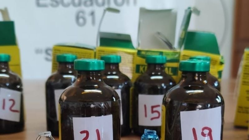 Intentaban traficar 24 frascos de la poderosa droga anestésica ketamina
