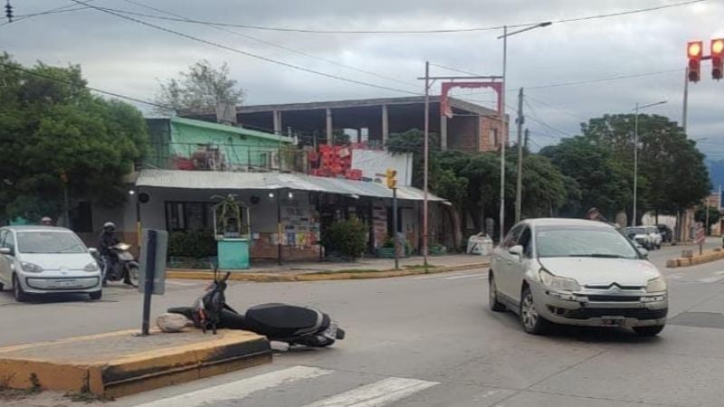 Joven herida en un accidente