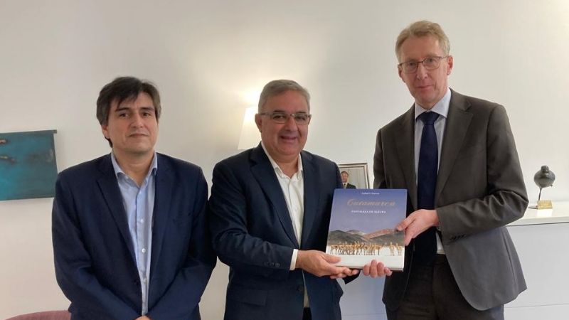 Jalil se reunió con el Embajador de Suecia y fue invitado a seminario de minería