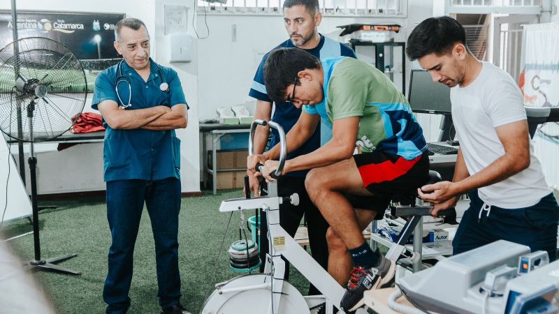 Marcos Gutiérrez, con test de Wingate