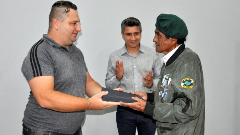 Homenaje a Ricardo Leiva, “Héroe de Malvinas”