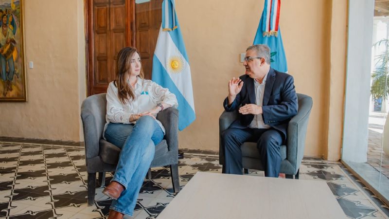 Jalil recibió a la vicepresidente Victoria Villarruel