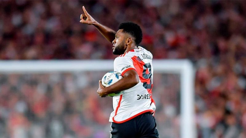 River perdía, pero Borja le dio el triunfo 2 a 1