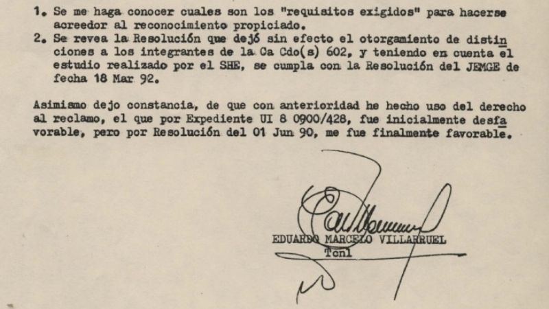 El padre de Villarruel no reunía “requisitos" para ser héroe
