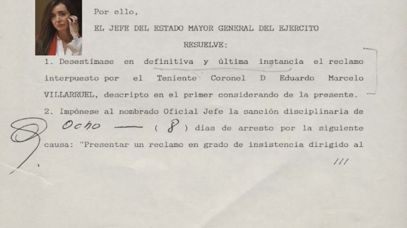 El padre de Villarruel no reunía “requisitos" para ser héroe