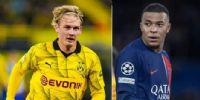 JULIAN BRANDT Y KYLIAN MBAPPÉ figuras del Dortmund y el PSG, que hoy se cruzarán en Alemania.