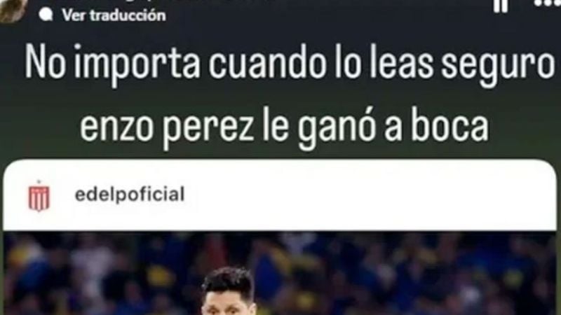 La gastada del hijo de Enzo Pérez a Boca