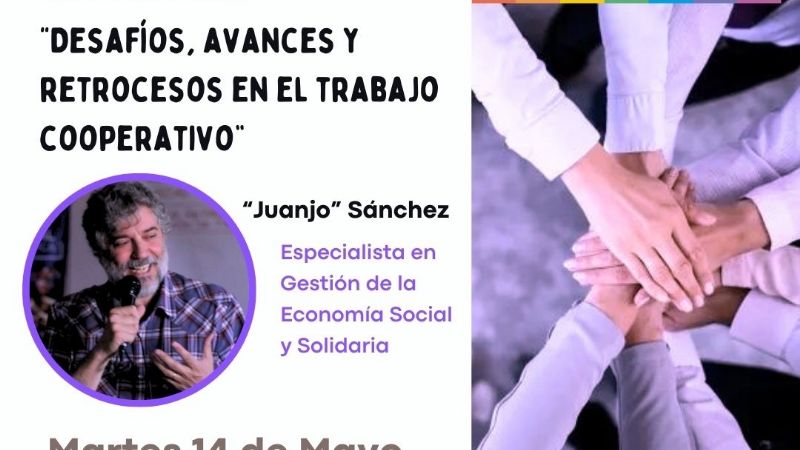 Charla en el Credicoop sobre gestión del trabajo cooperativo