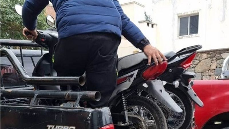 Desmantelan taller clandestino de motos robadas