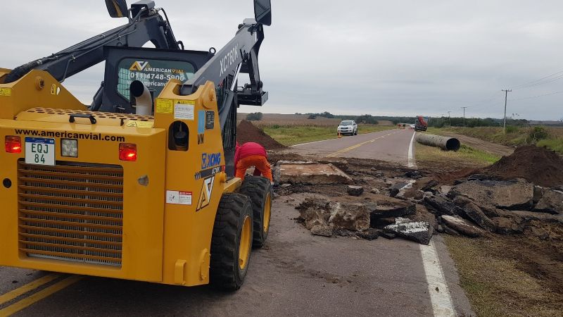 Por reparación de alcantarilla, piden transitar con precaución por Ruta Nacional 64