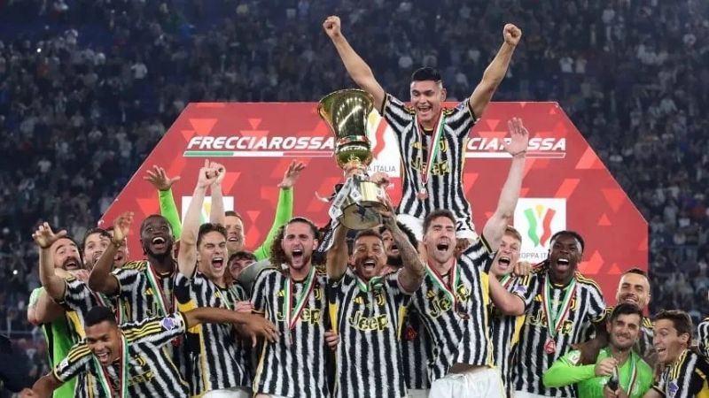 Juventus venció a Atalanta y ganó la Copa Italia
