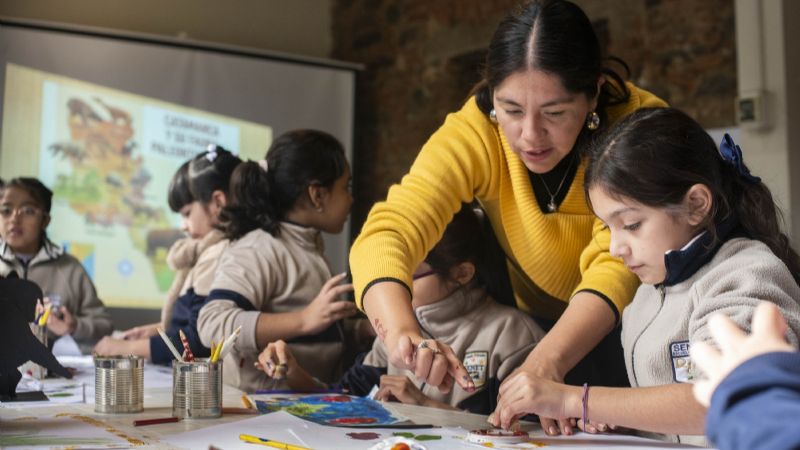Chicos de 3º grado participaron de un taller sobre los “Gigantes del Noroeste”