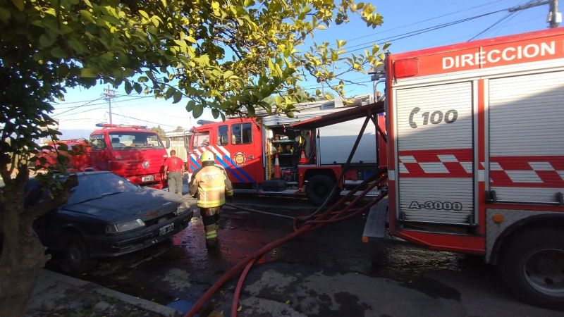 Se incendió una vivienda en la Mardoqueo Molina