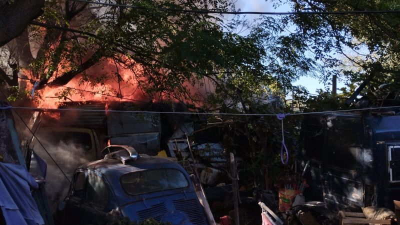 Se incendió una vivienda en la Mardoqueo Molina