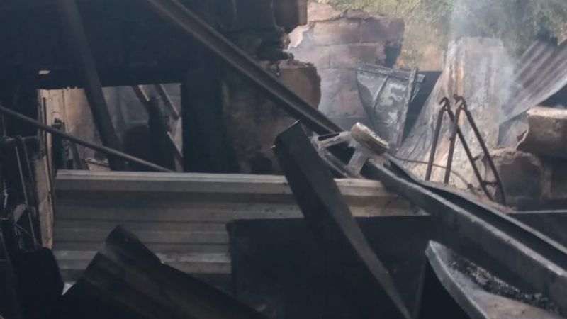 Se incendió una vivienda en la Mardoqueo Molina