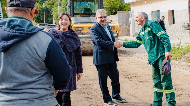 Recuperación y asfaltado de la calle Dermidio de Narváez en Valle Viejo