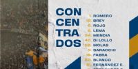 LOS CONCENTRADOS de Boca, para enfrentar este sábado a Talleres, en 