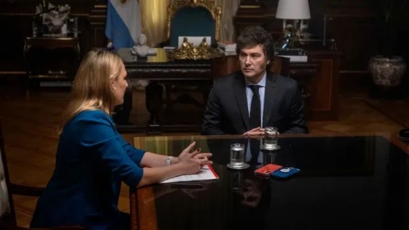 El presidente Milei en la tapa de la revista Time