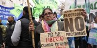 INCLUSO, mucho de loa asistentes se expresaban en contra del gobierno de Milei.