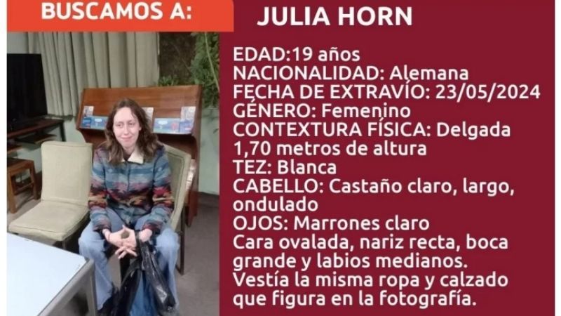 San Juan: desesperada búsqueda de joven alemana que estuvo en Catamarca
