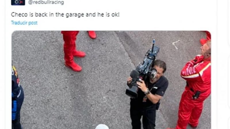 Tremendo accidente de Checo Pérez, que salió ileso