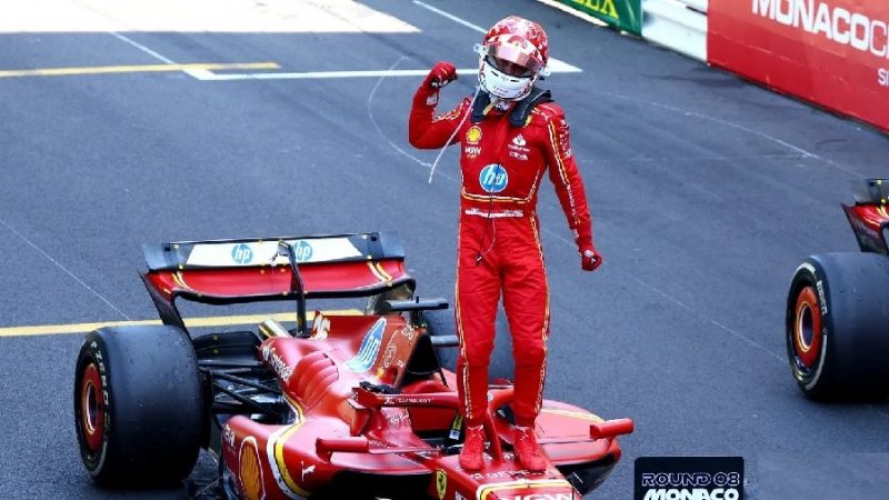 Leclerc se dio el gusto de ganar “en casa”, Mónaco