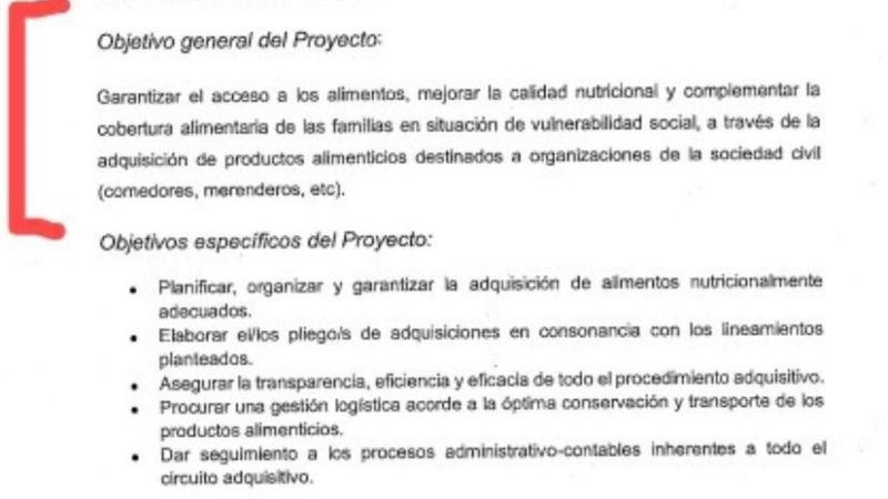 "Los alimentos son para los comedores"