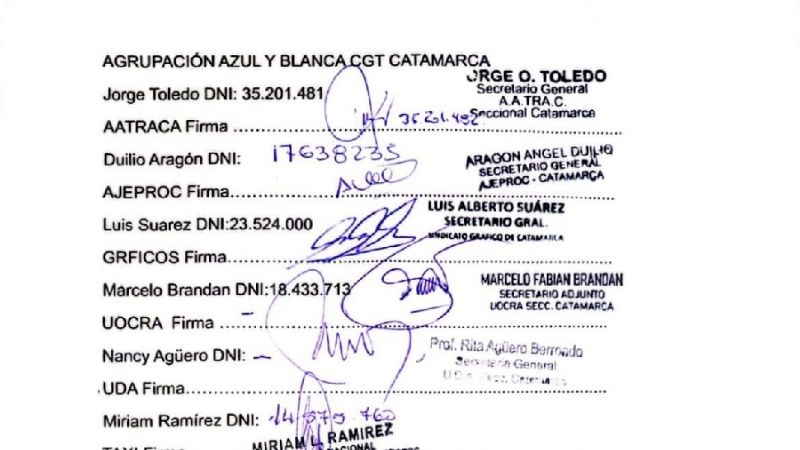 Fuerte apoyo gremial a la delegada de la CGT, Gladys Moro