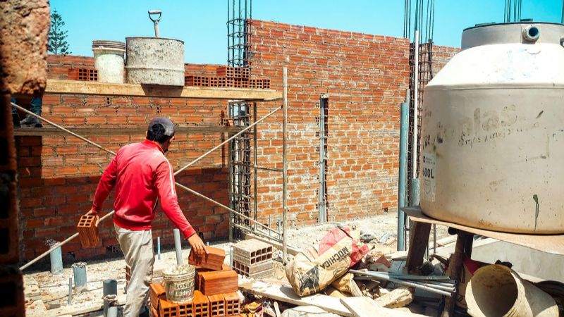 Norte Grande: dramática caída del empleo en la construcción