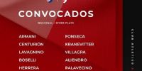 LA NÓMINA de los convocados por el DT Martín Demichelis, para enfrentar a Nacional.