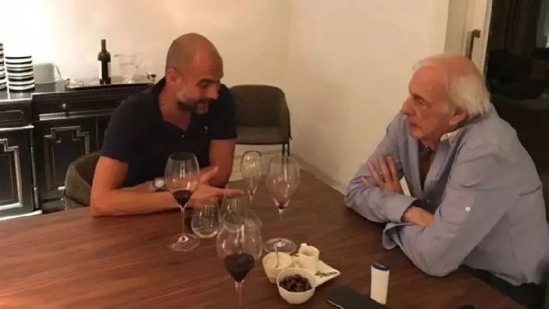 Emotivo adiós de Pep Guardiola a Menotti