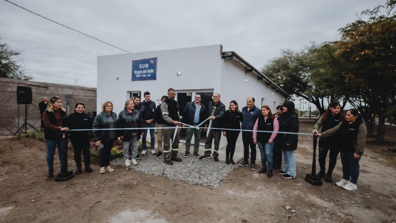 Saadi inauguró El SUM “Virgen del Valle” para empleados de Higiene Urbana