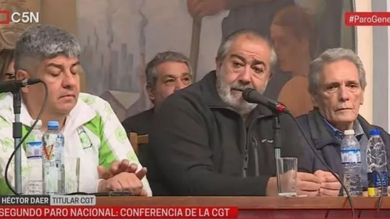 La CGT calificó como "contundente" el paro general y pidió al Gobierno "tomar nota"