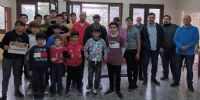 GANADORES Y ORGANIZADORES del torneo de Ajedrez, por el 83° Aniversario del Club Social de Frías.