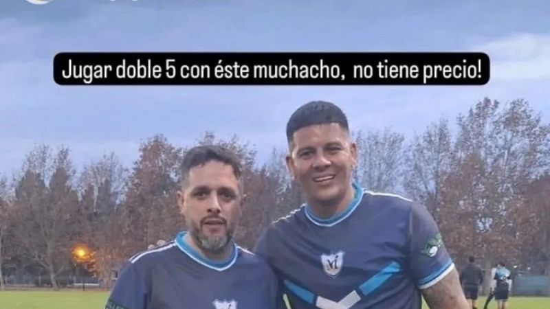 Rojo, en partido “intercountry” y festejo en un boliche