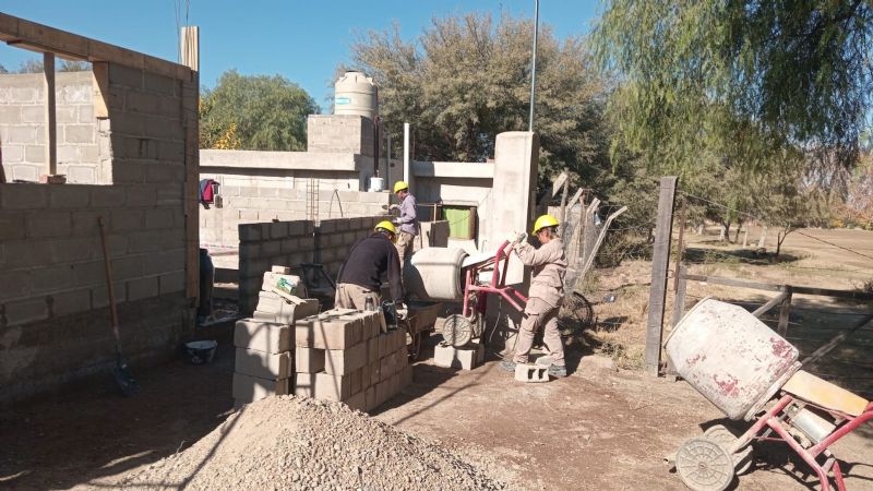 Construcción de la sede de Huasán