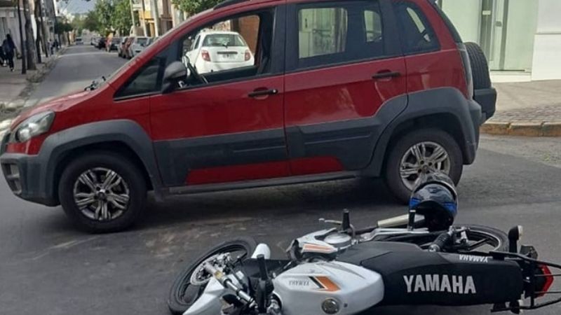 Choque en una céntrica esquina