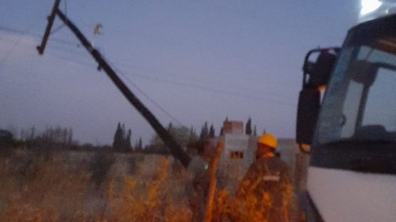 El Zonda también afectó líneas en Tinogasta