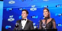 Fer Dente y Karina Mazzocco, conductores de la gala.